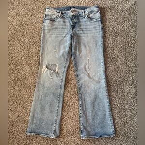 Express Women’s Bootcut Distressed Jeans Low Rise Size 12R